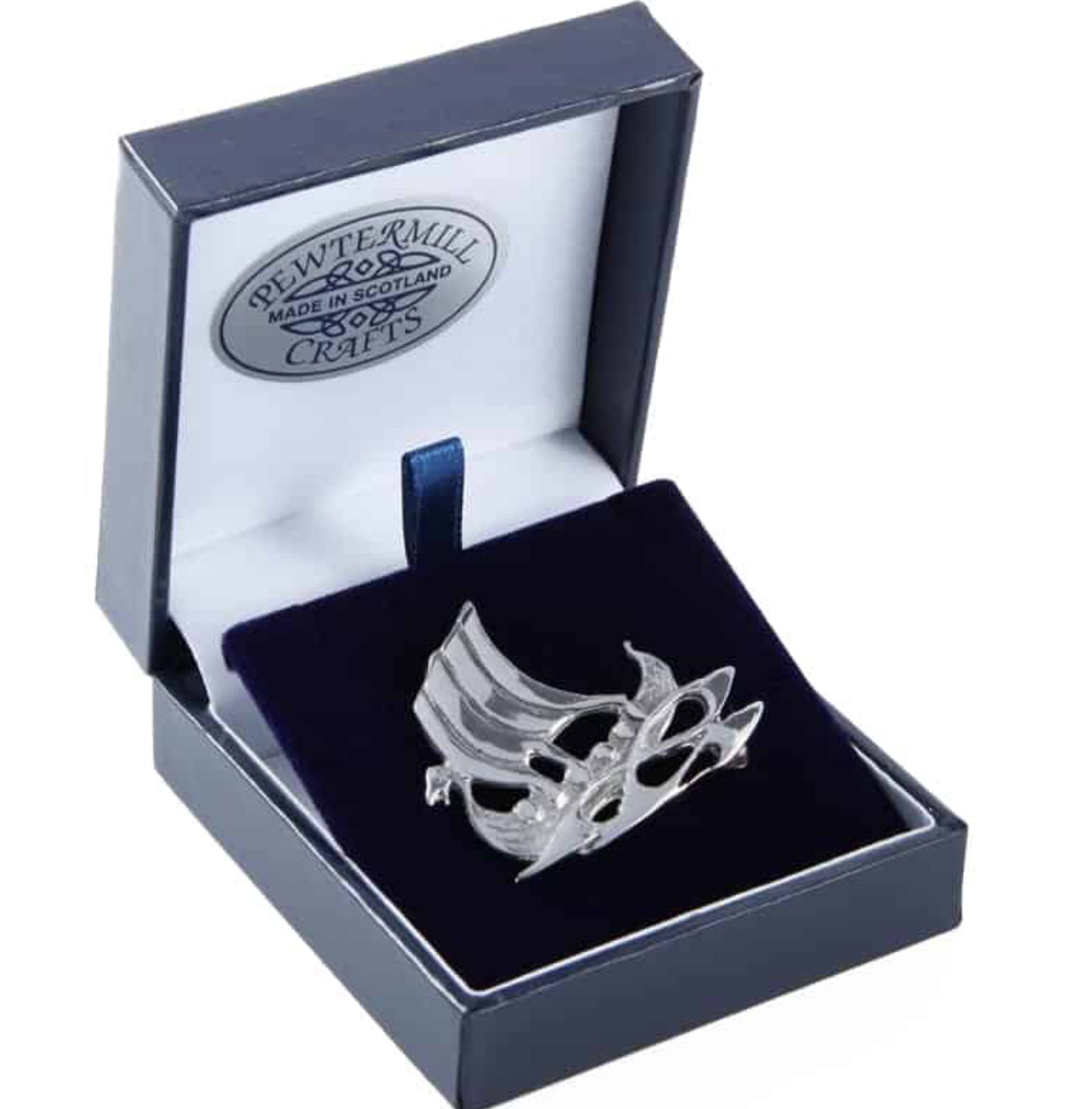 Pewter Viking Ship Brooch 84 Pewtermill