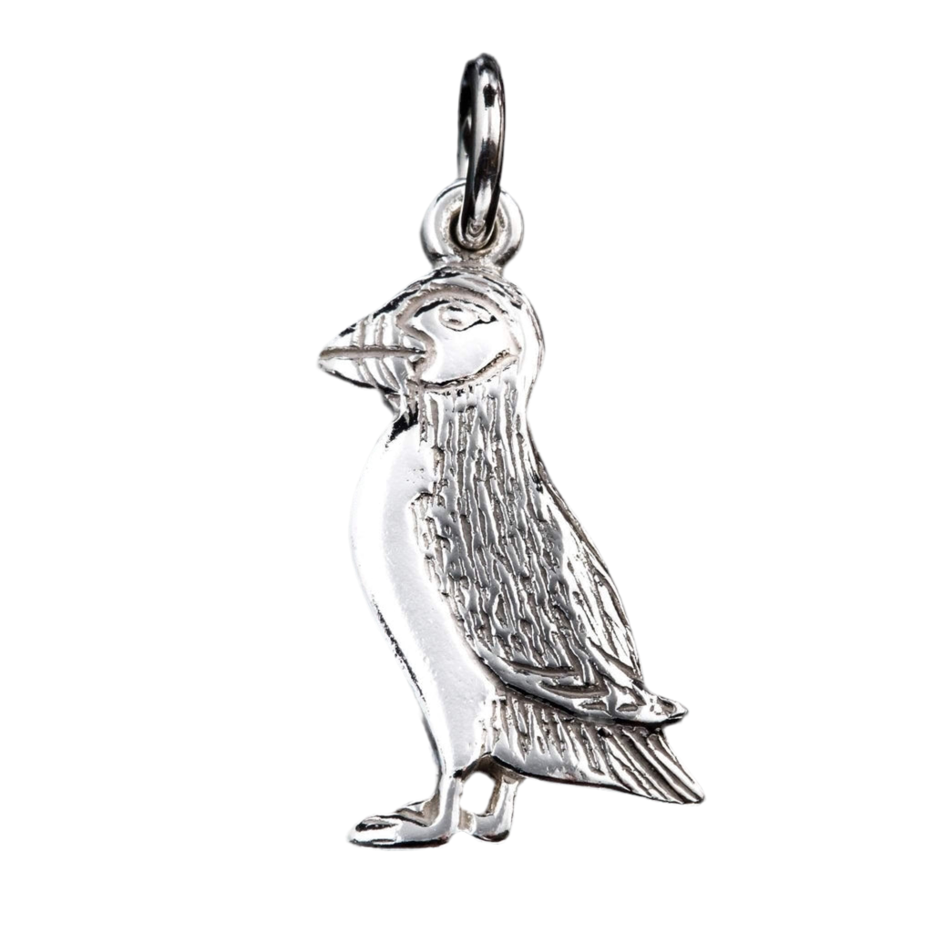 Silver Or Gold Puffin Charm - CH100- Shetland