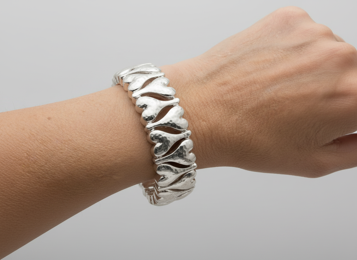 Fashion Jewellery Silver Coloured Bracelet