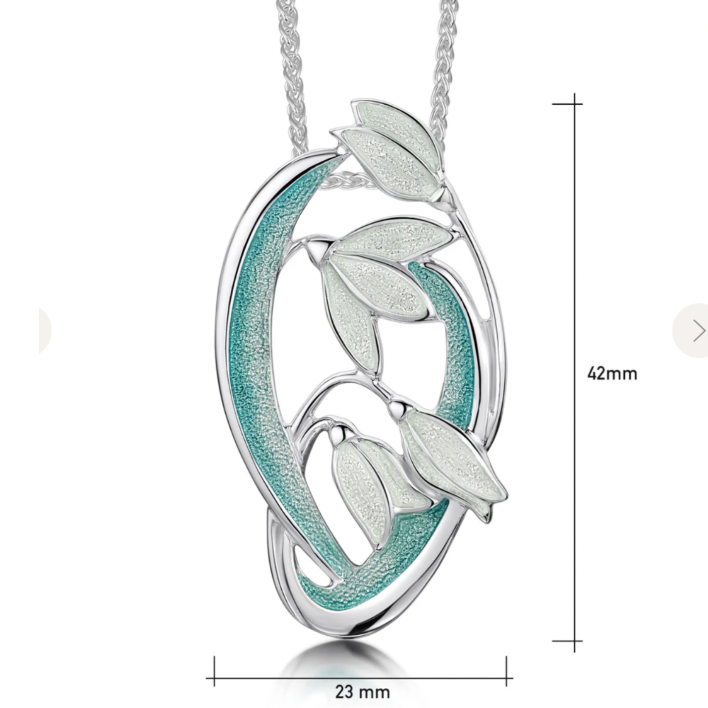 Sheila Fleet Snowdrop Pendant | EPX230 |Spring Flower