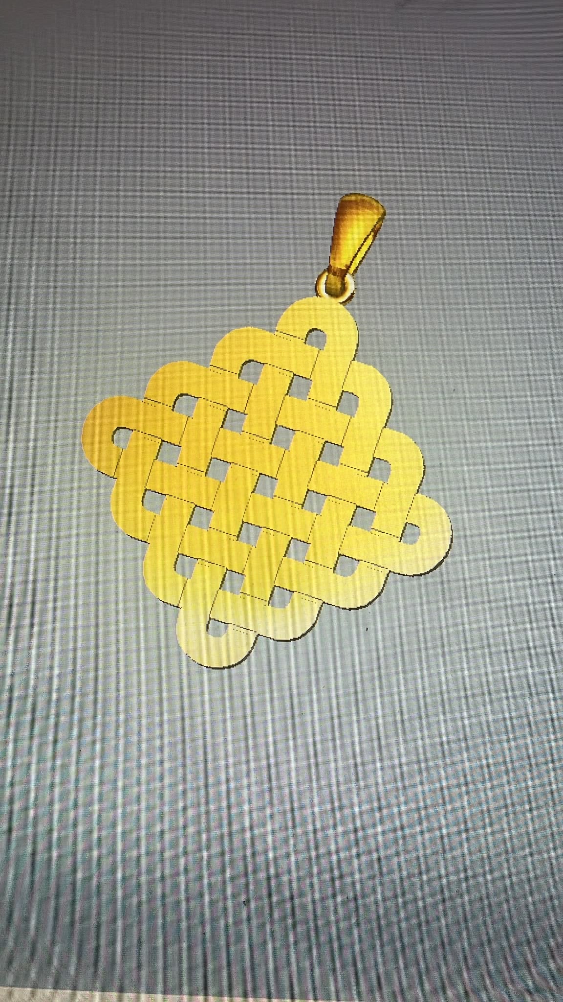 18 Carat Gold 25 mm Celtic Design Pendant Deposit.