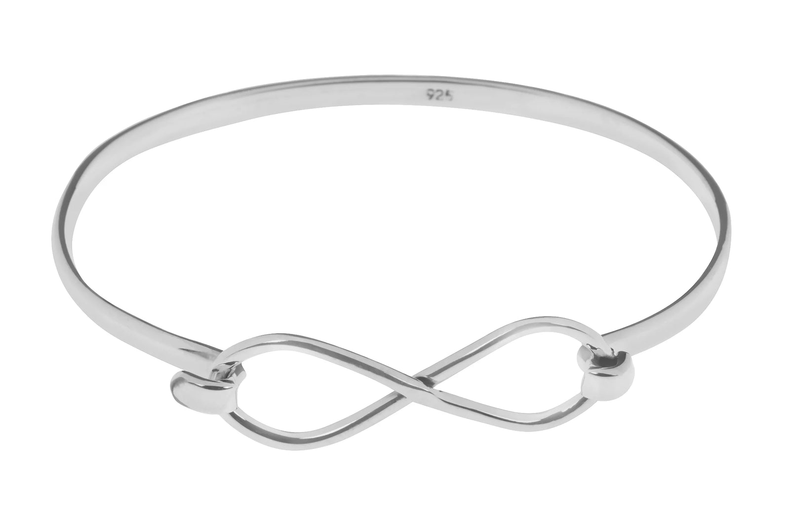 Sterling Silver Infinity Bangle - BT2146 Tianguis Jackson