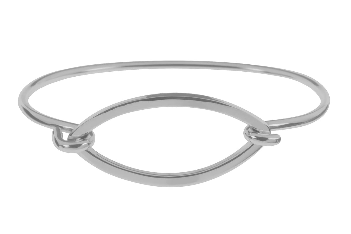Sterling Silver Oval Bangle - BT2150 Tianguis Jackson