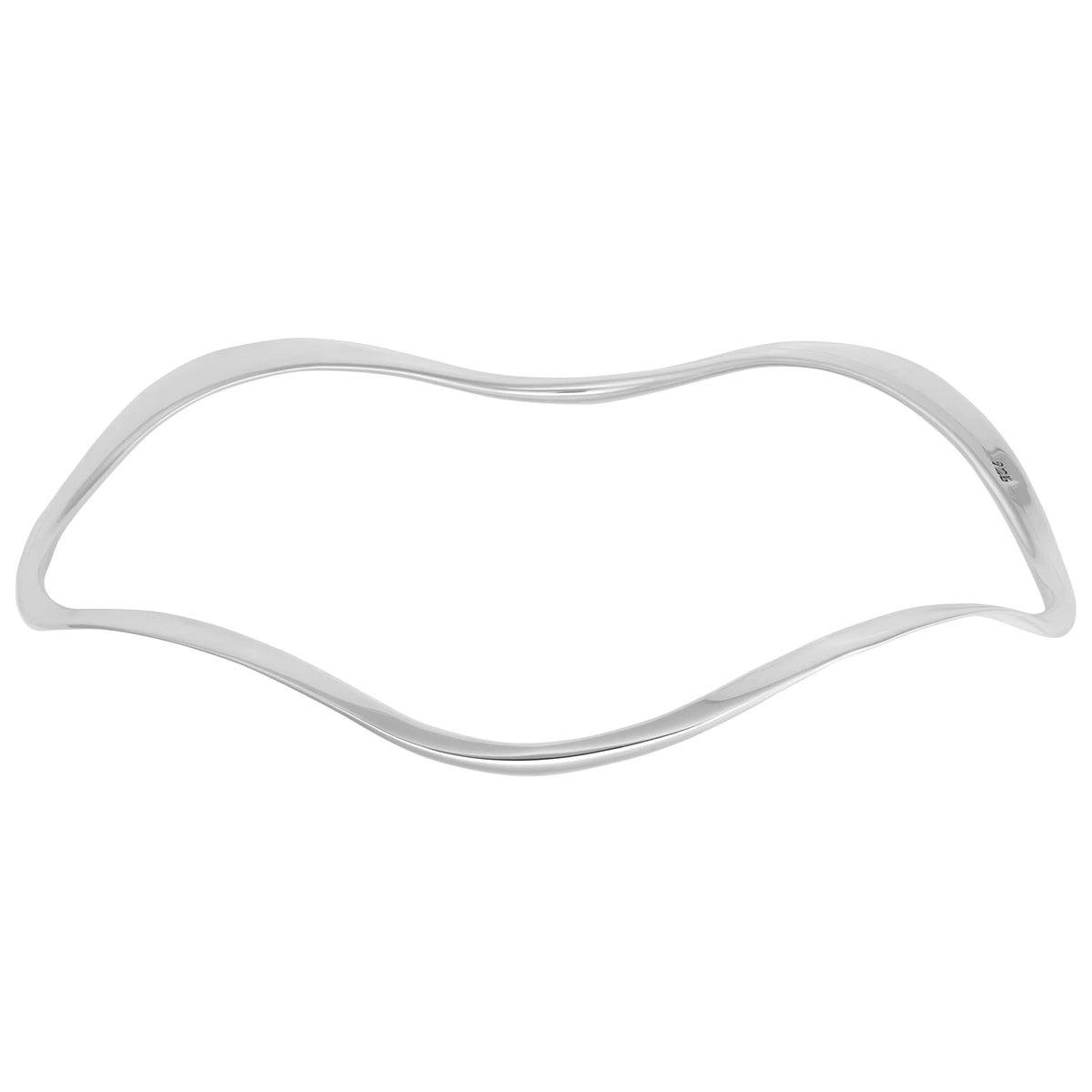 Silver Wavy Bangle BT2301 Tiangus Jackson
