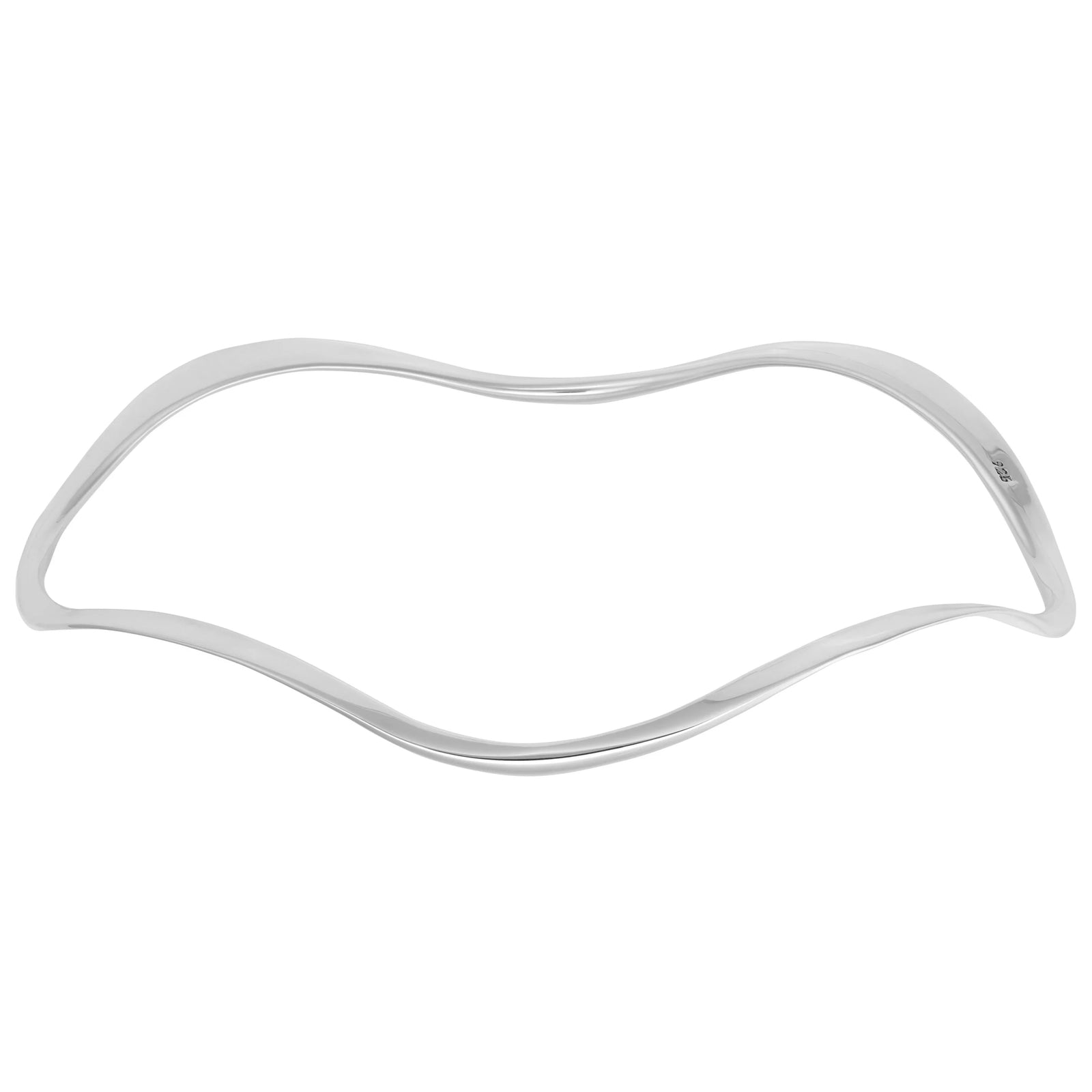 Silver Wavy Bangle BT2301 Tiangus Jackson