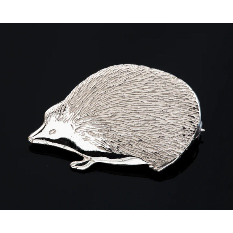 Hedgehog Sterling Silver or 9ct Yellow Gold Brooch - BW7
