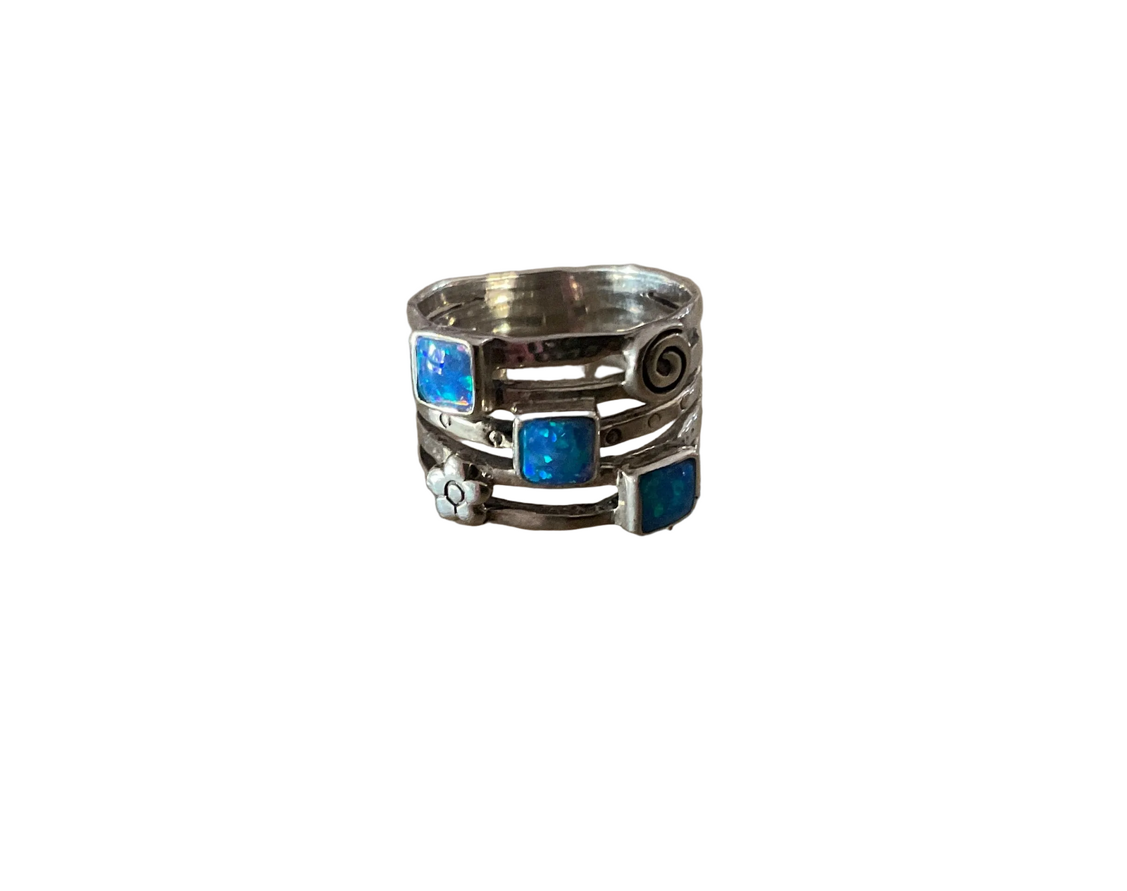 Sterling Silver Ring - R185blue