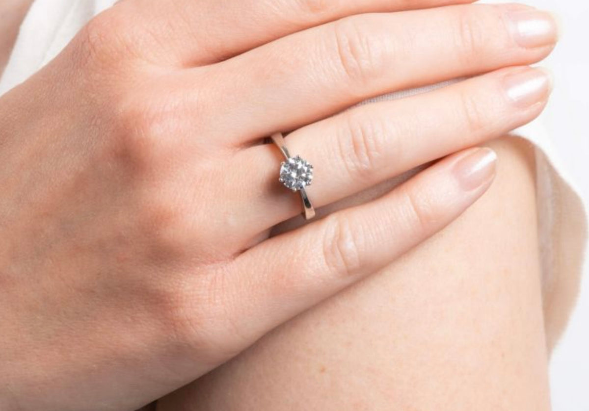 Claw Set 1.5 Carat Solitaire Ring - R3621