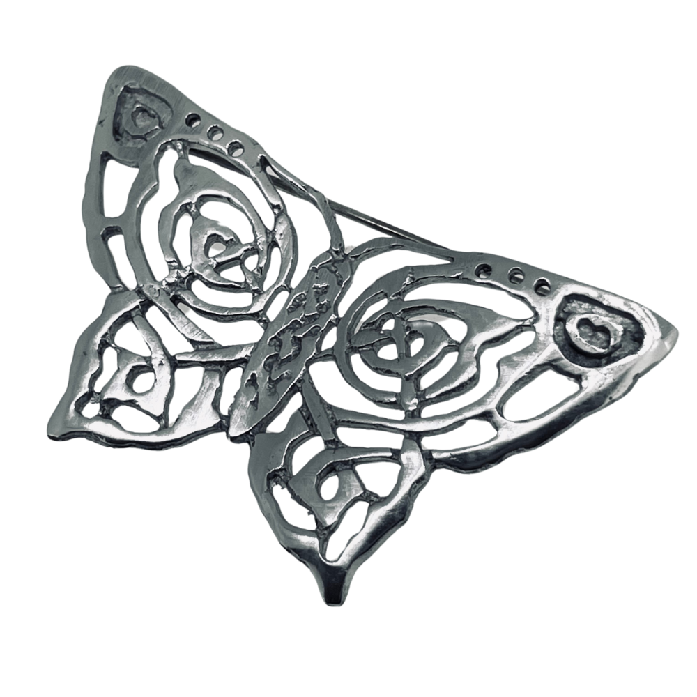 Pewter  Butterfly Brooch 82 Pewtermill