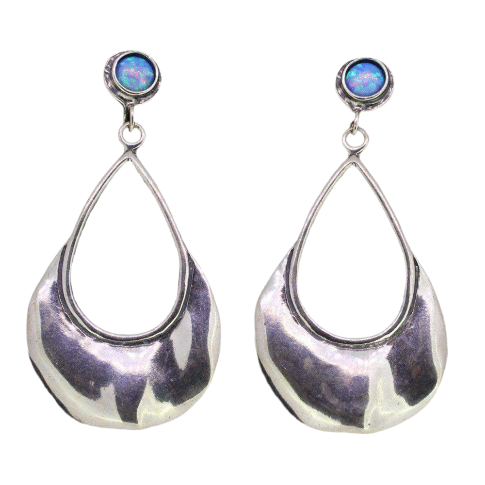 Shablool Designer Silver and Gemstone Earrings - E6325