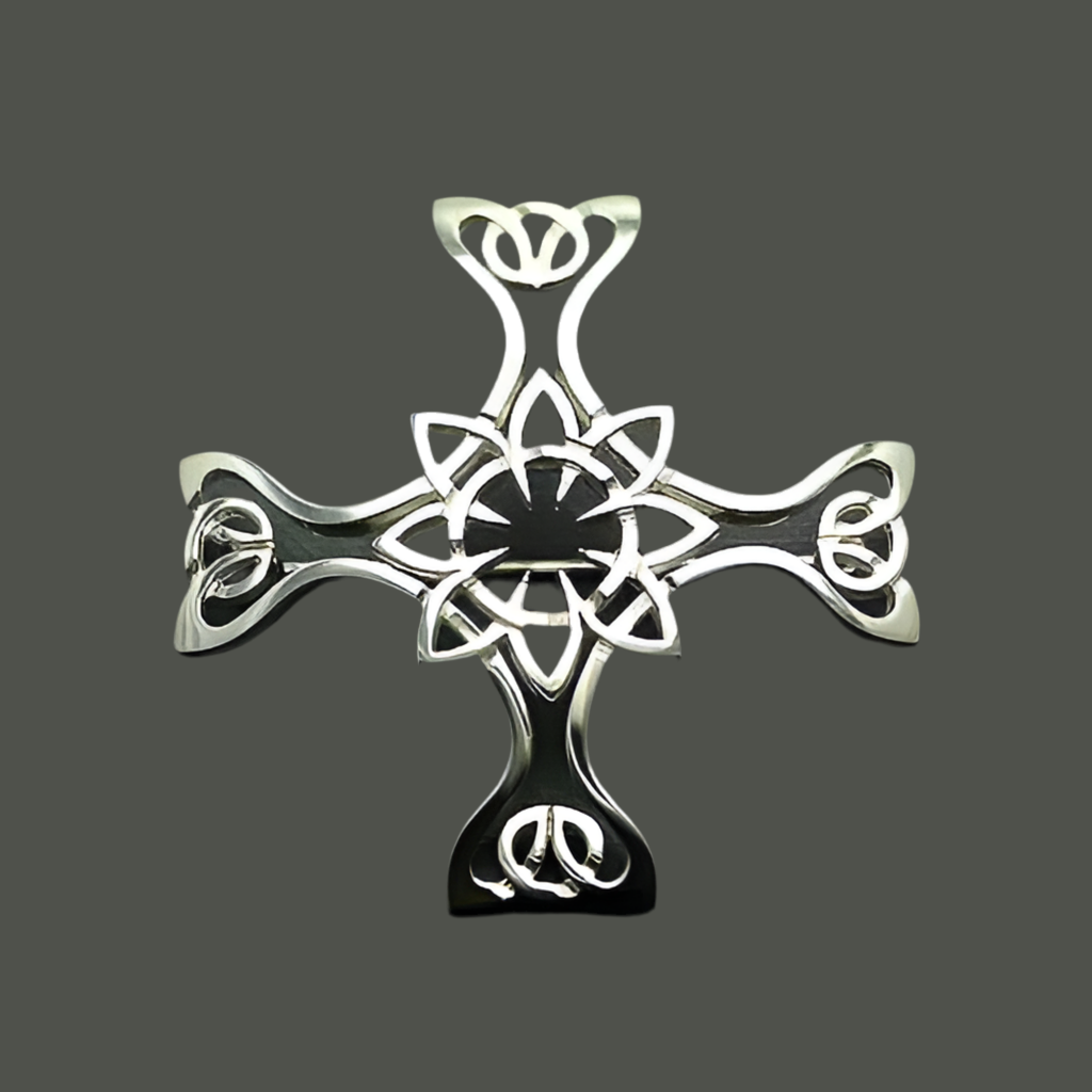 Silver Celtic Brooch St Columbo
