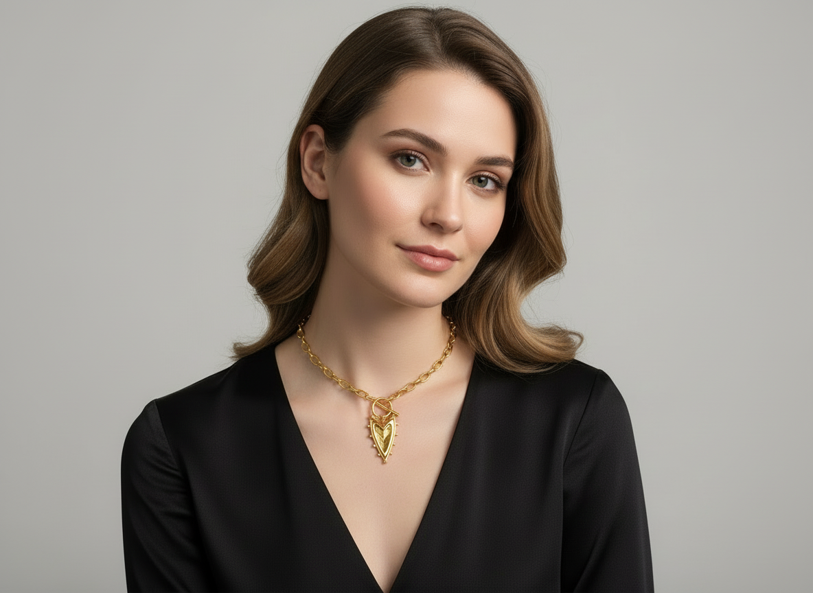 18 Carat Gold Plated Stainless Steel  necklace-