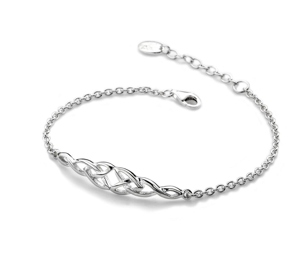 Sea Gems Sterling Silver Celtic Knots Ring Band  -9210