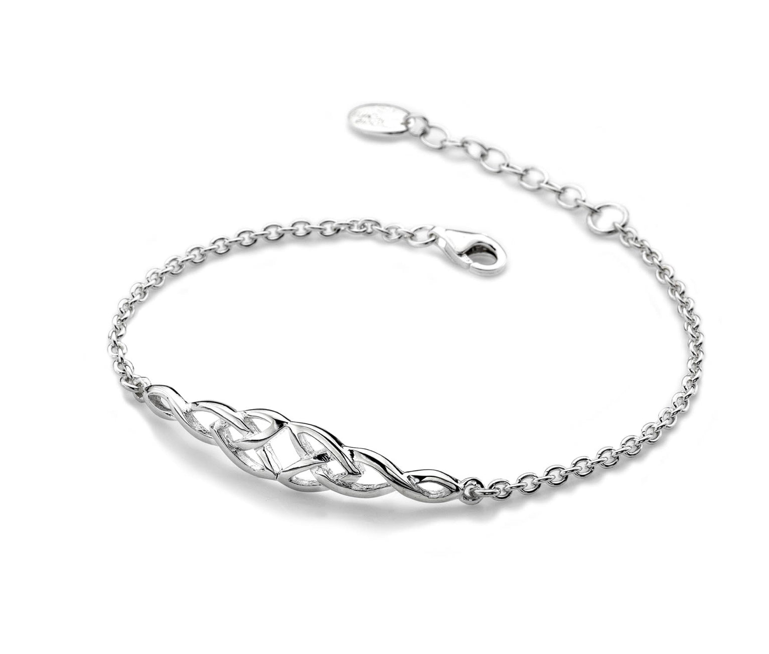 Sea Gems Sterling Silver Celtic Knots Ring Band  -9210