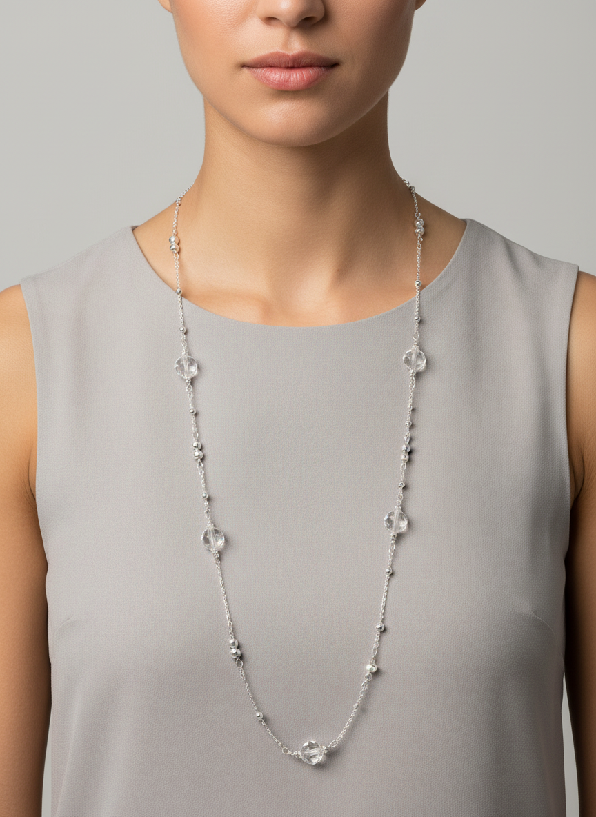 Fashion Jewellery Necklace Set with Crystals