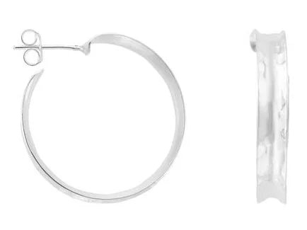 Textured Hoop Earrings.CH0028 Tianguis Jackson