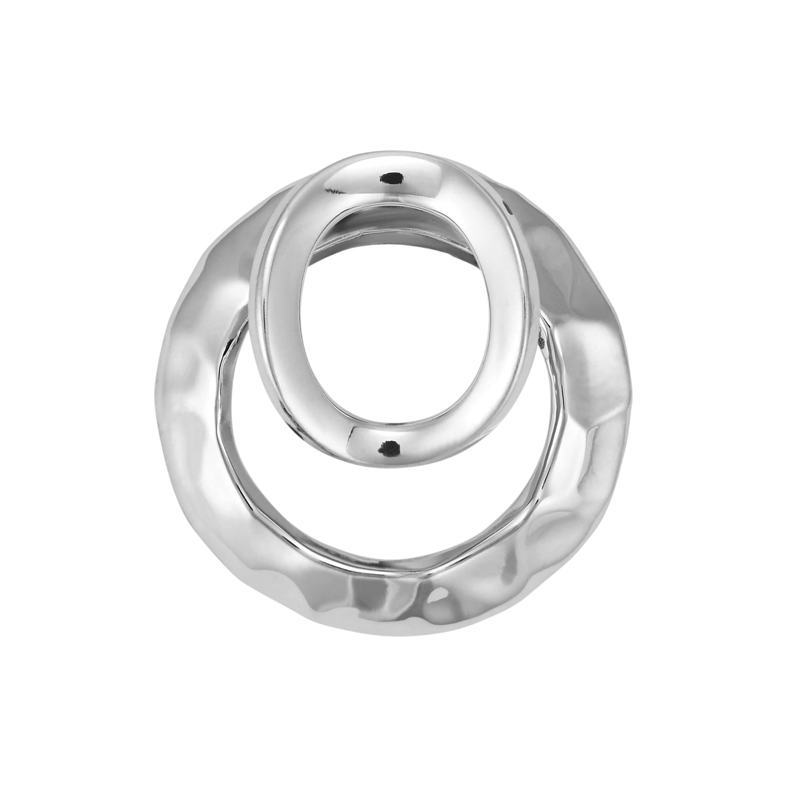 Hammered Silver Double Studs CS00981 Tiangus Jackson