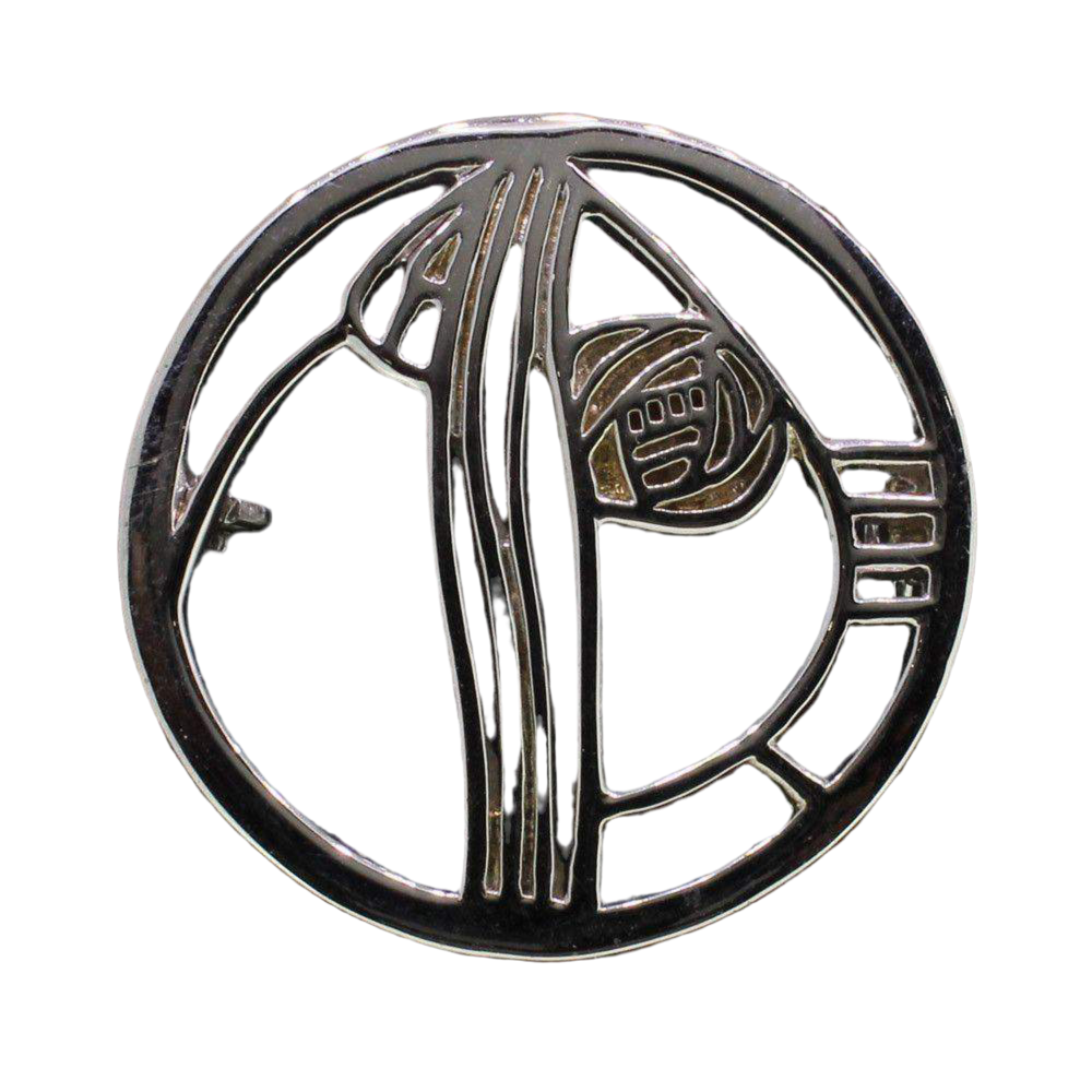 Sterling Silver Mackintosh Brooch -B710-Ogham Jewellery