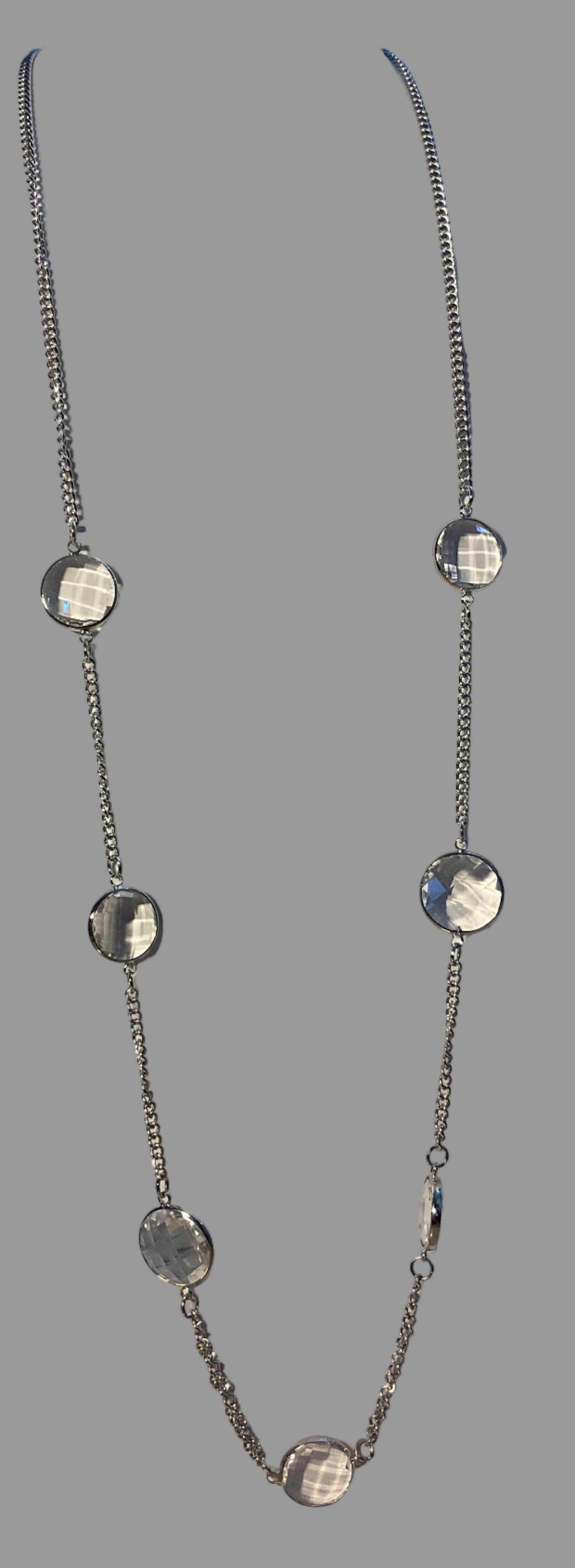 Long Fashion Jewellery Necklace with crystals