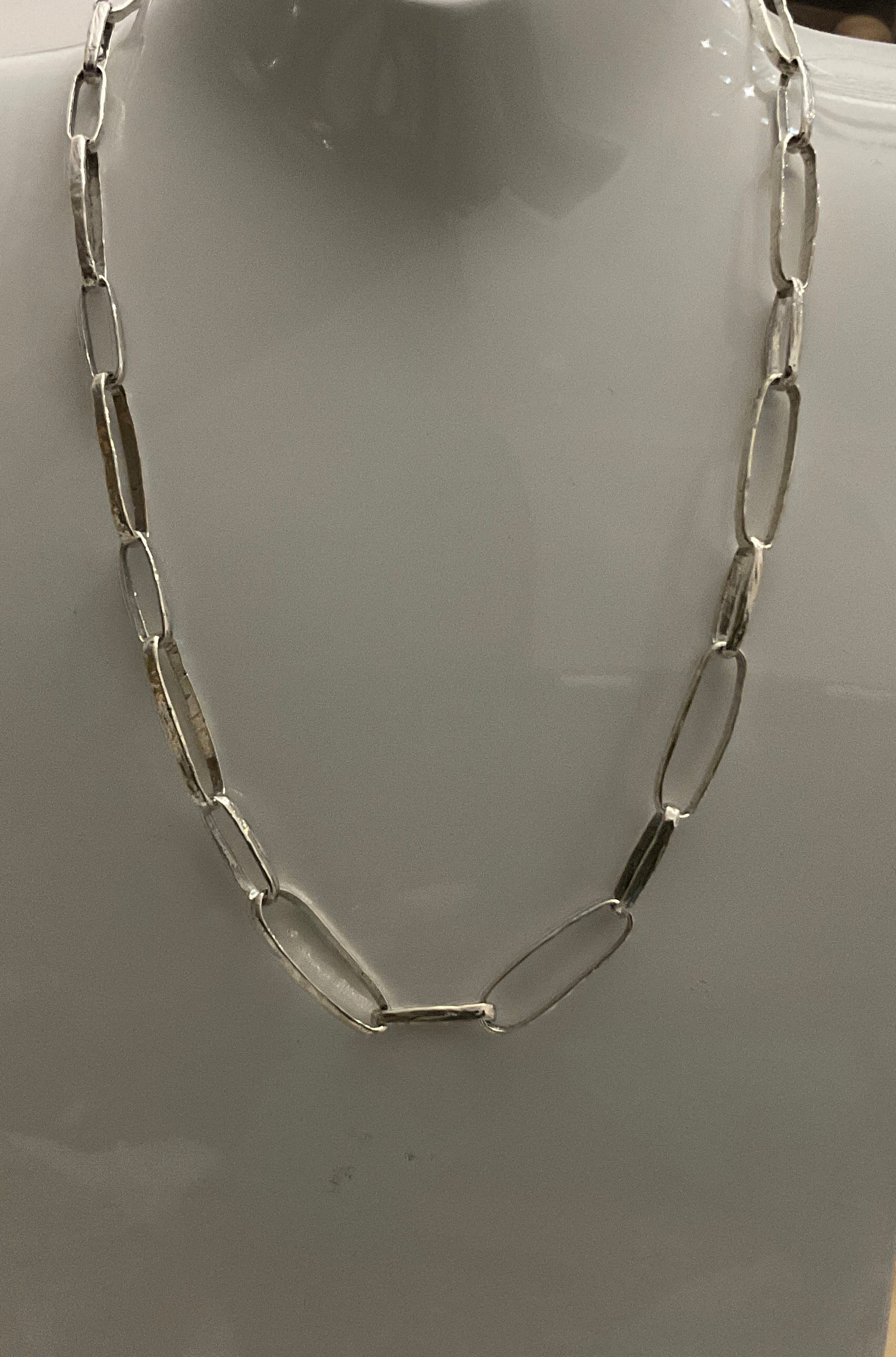 Stunning Silver 20Inch Paperchain Necklace 20009 Tokash