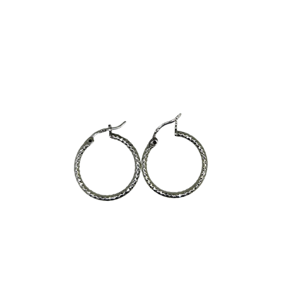 Small Textured Hoop Earrings.CE1599 Tianguis Jackson