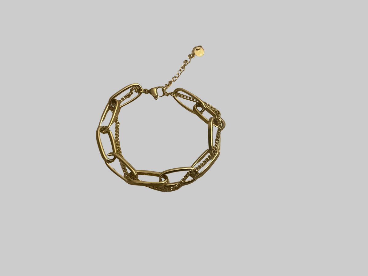 18 Carat Gold Plated Stainless Steel  Bracelet - 380