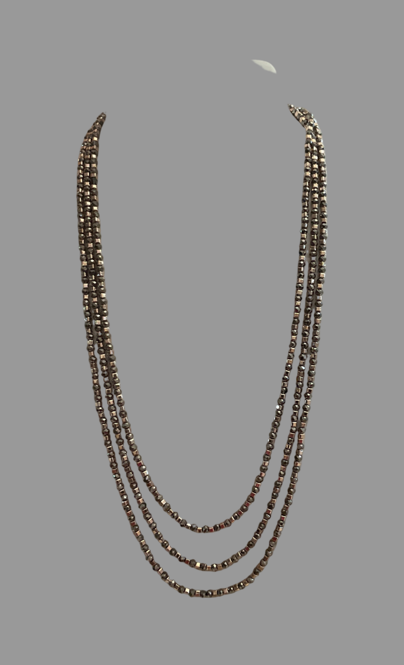 Fashion Jewellery Copper Coloured Beaded Necklace