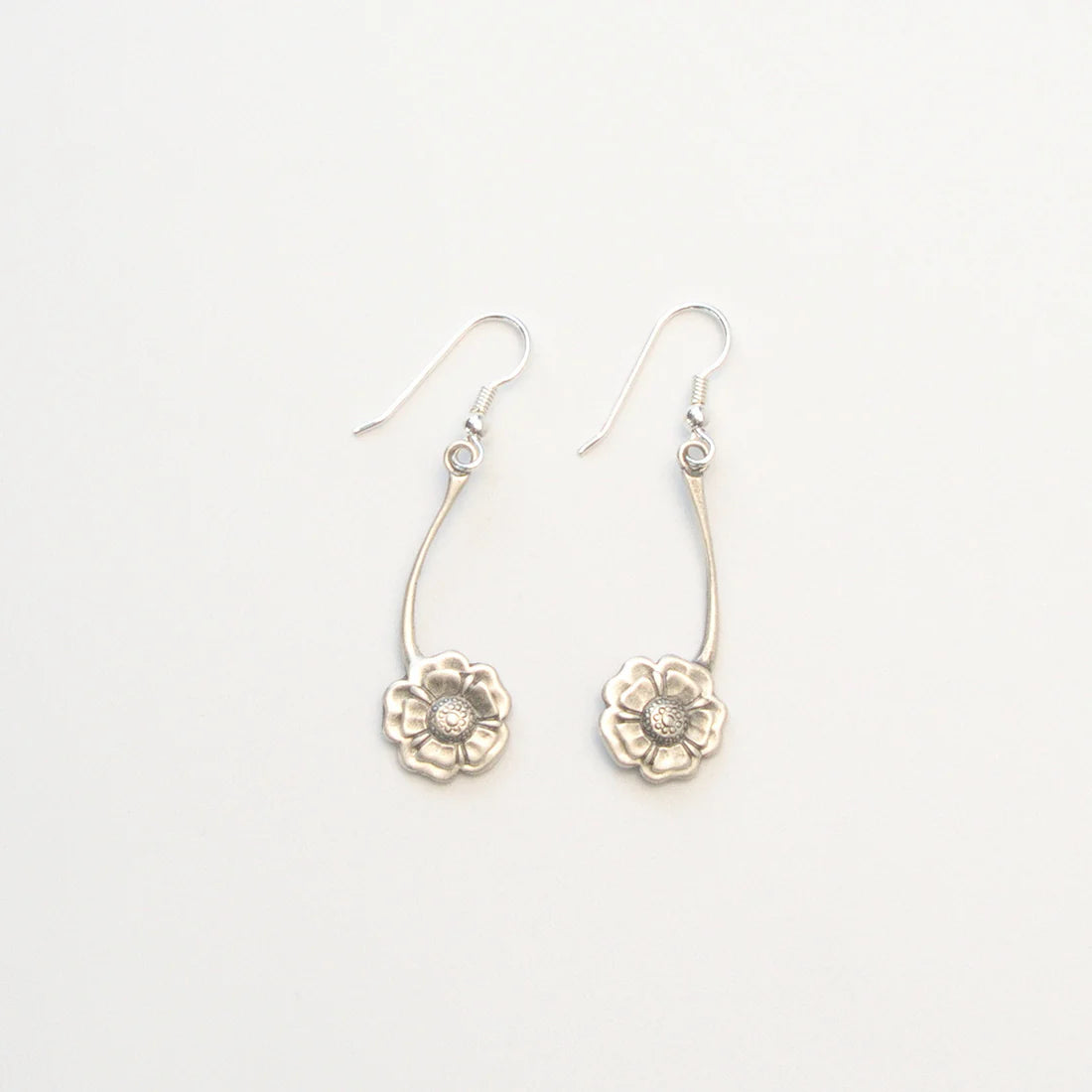 Jacobite Rose Coin Drop Earrings Aurora