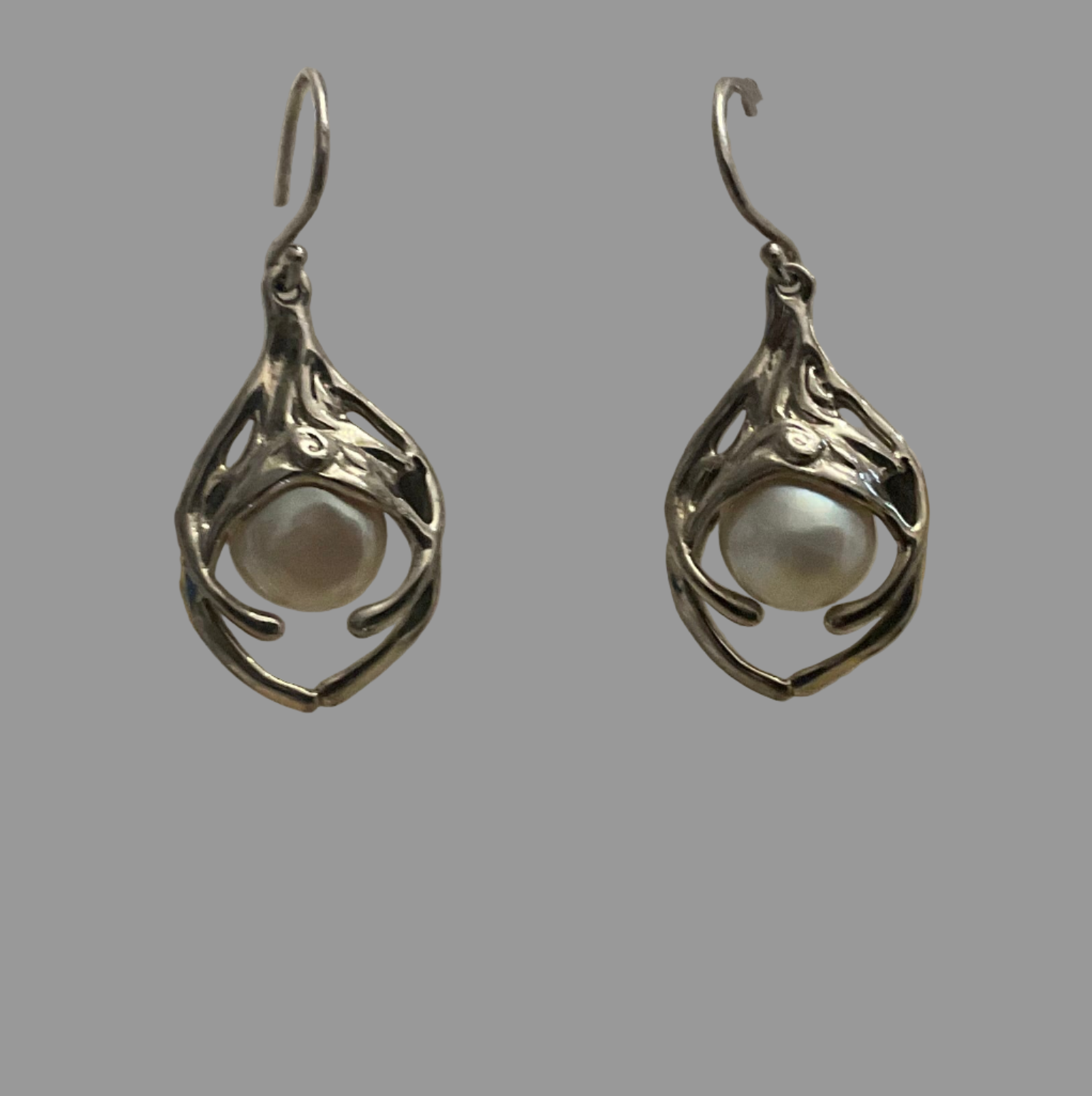 Sterling Silver And Freshwater Pearl Earrings - L367Hagit Gorali