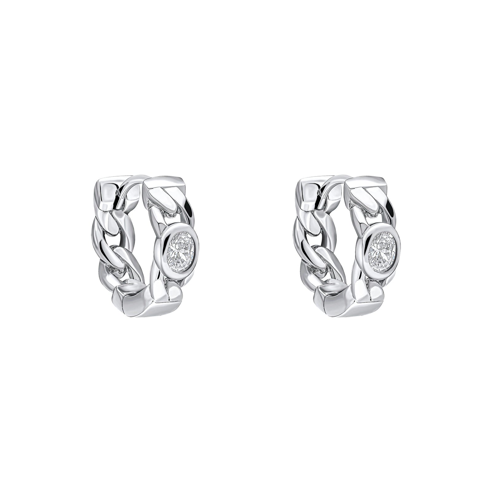 Fiorelli Earrings Cubic Zirconia Facet Bezel