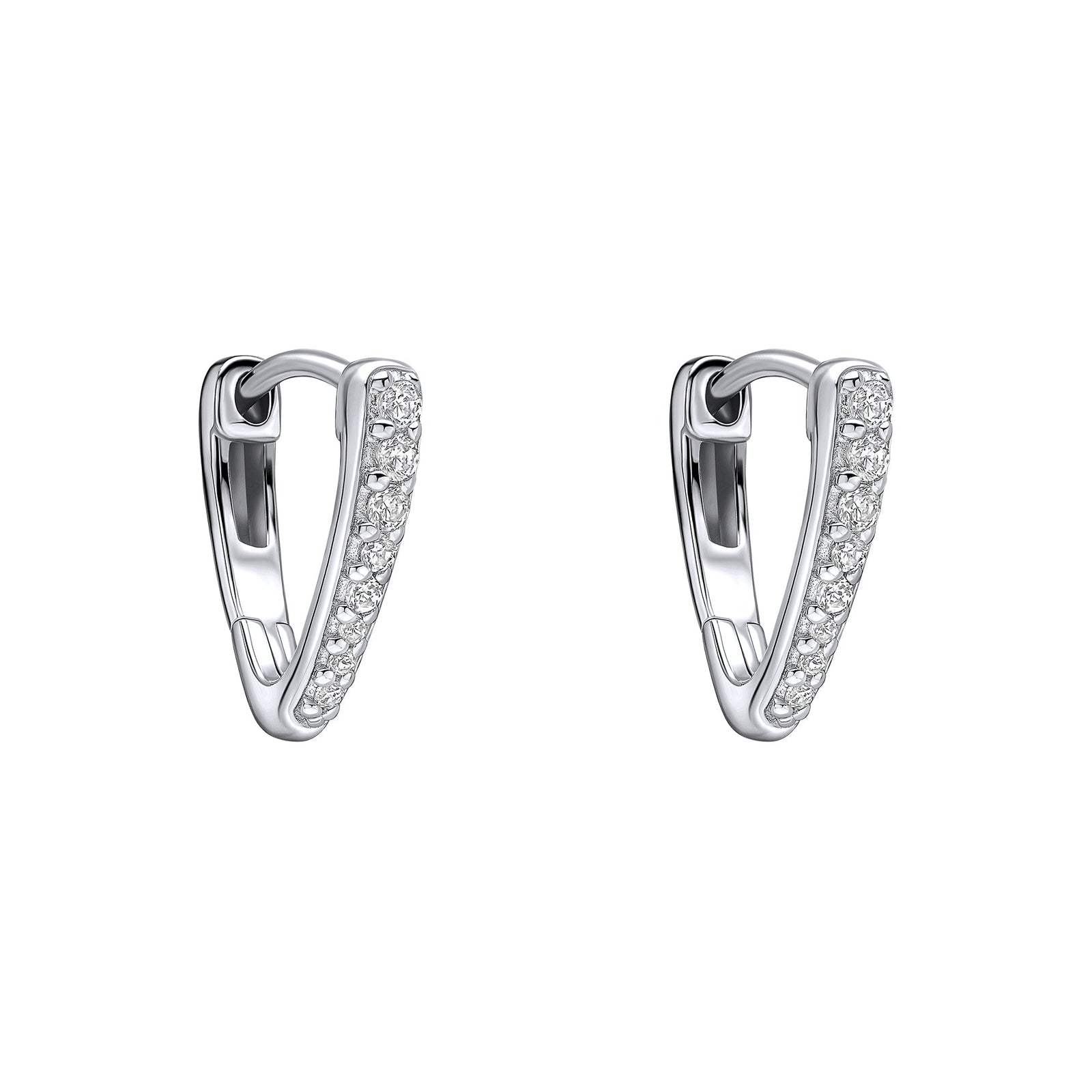 Fiorelli Earrings Cubic Zirconia Round Pave