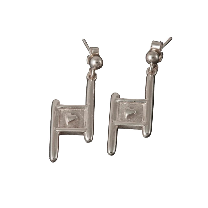 Voar Mixed Metal Earrings - E830 Shetland