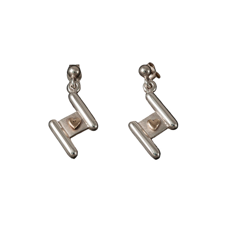 Voar Mixed Metal Earrings - E831 Shetland