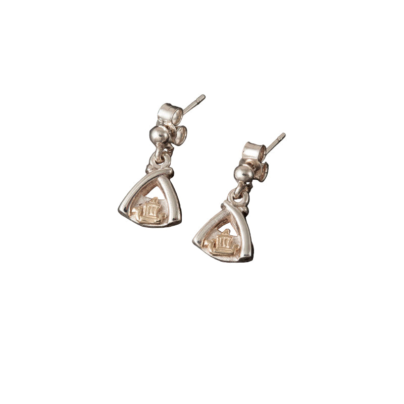 Voar Mixed Metal Crossover Earrings - E861 Shetland