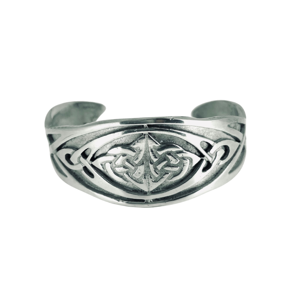 Pewter Celtic Knot Bangle.BN11 Pewtermill