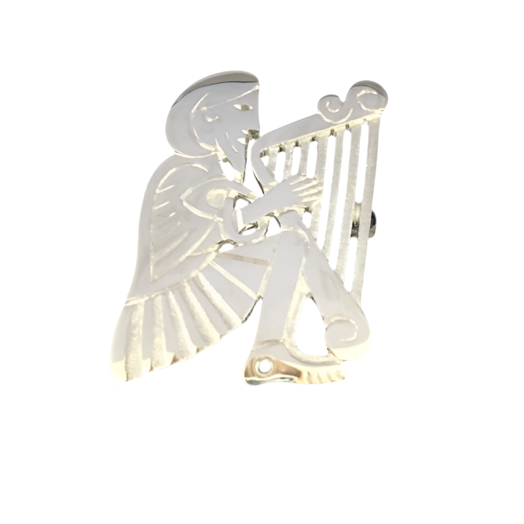 Silver Harper Brooch