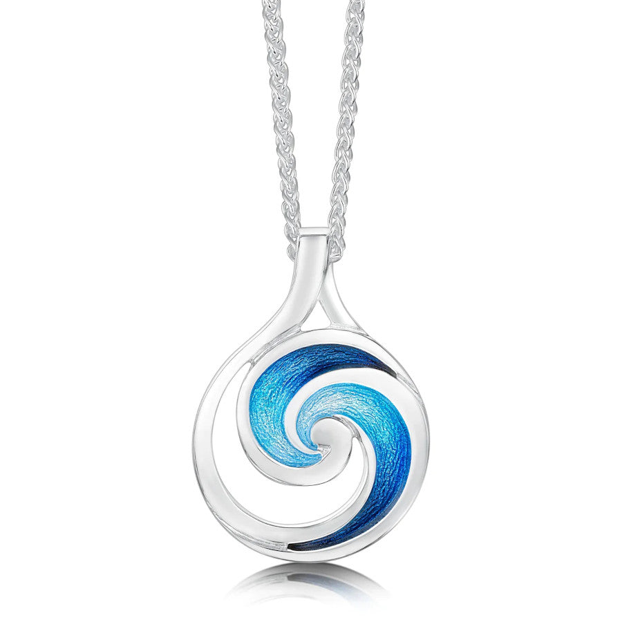 Pentland Sterling Silver and Enamel Drop Pendant - EMPX51-PENT Sheila Fleet