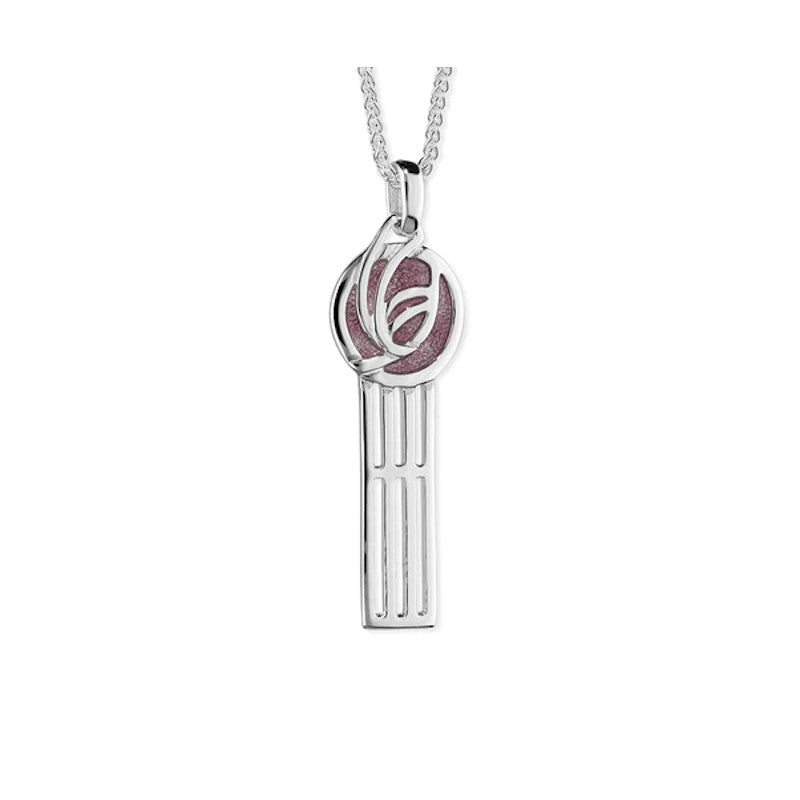 Rennie Mackintosh Silver and Enamel Pendant - EP53 Ortak