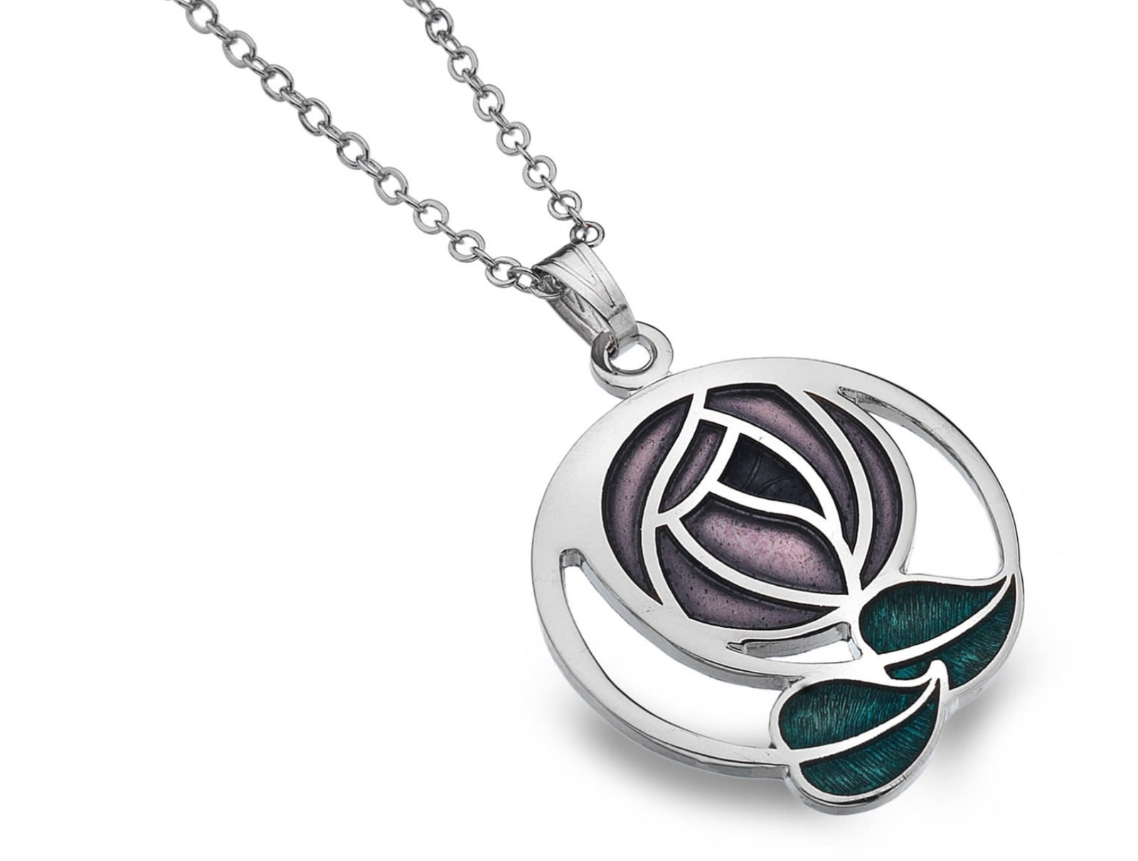 Sea Gems Green and Red Mackintosh Pendant