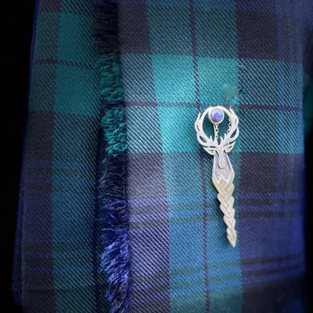 Highland Stag Kilt Pin.