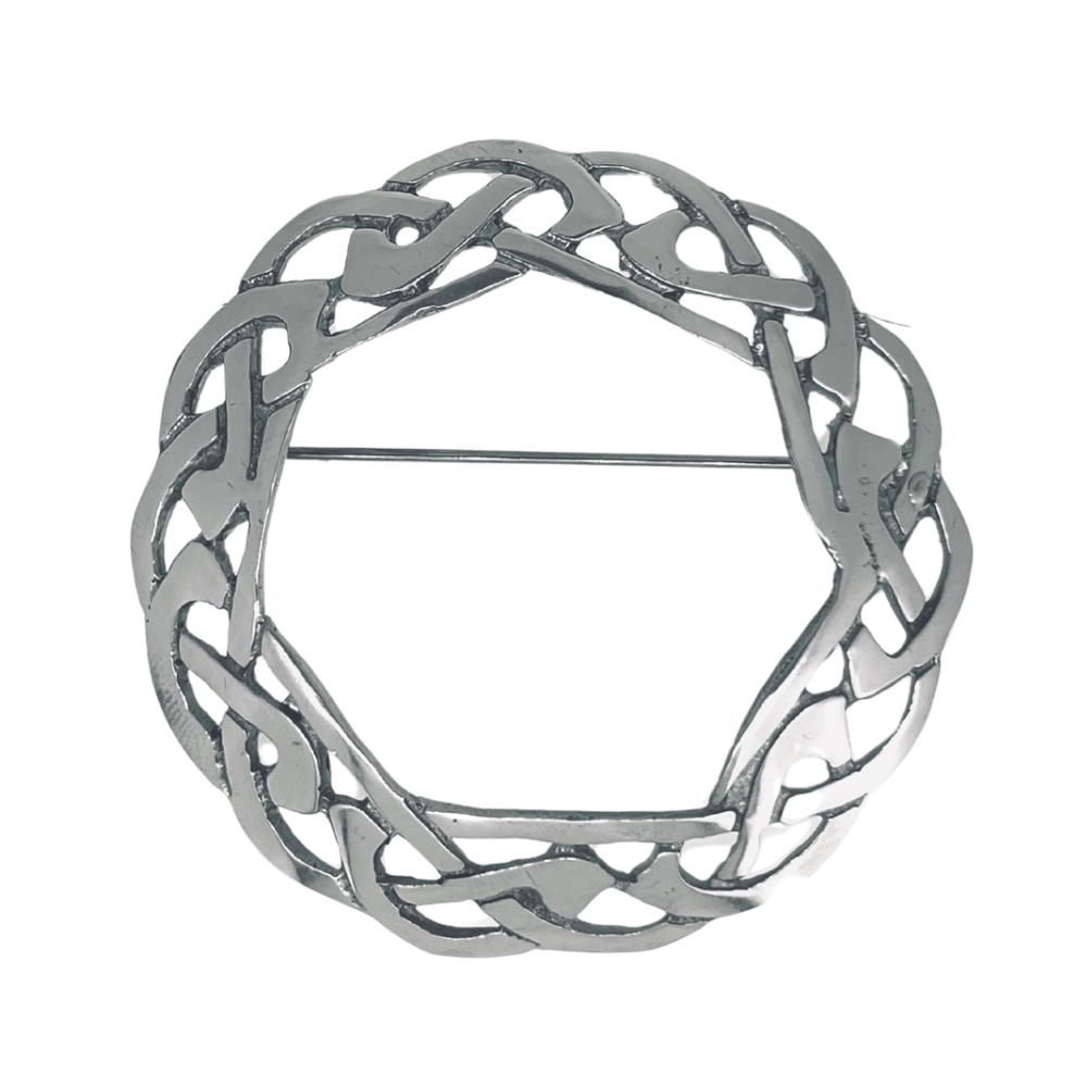Large Celtic Knotwork Brooch lpb901 Pewtermill