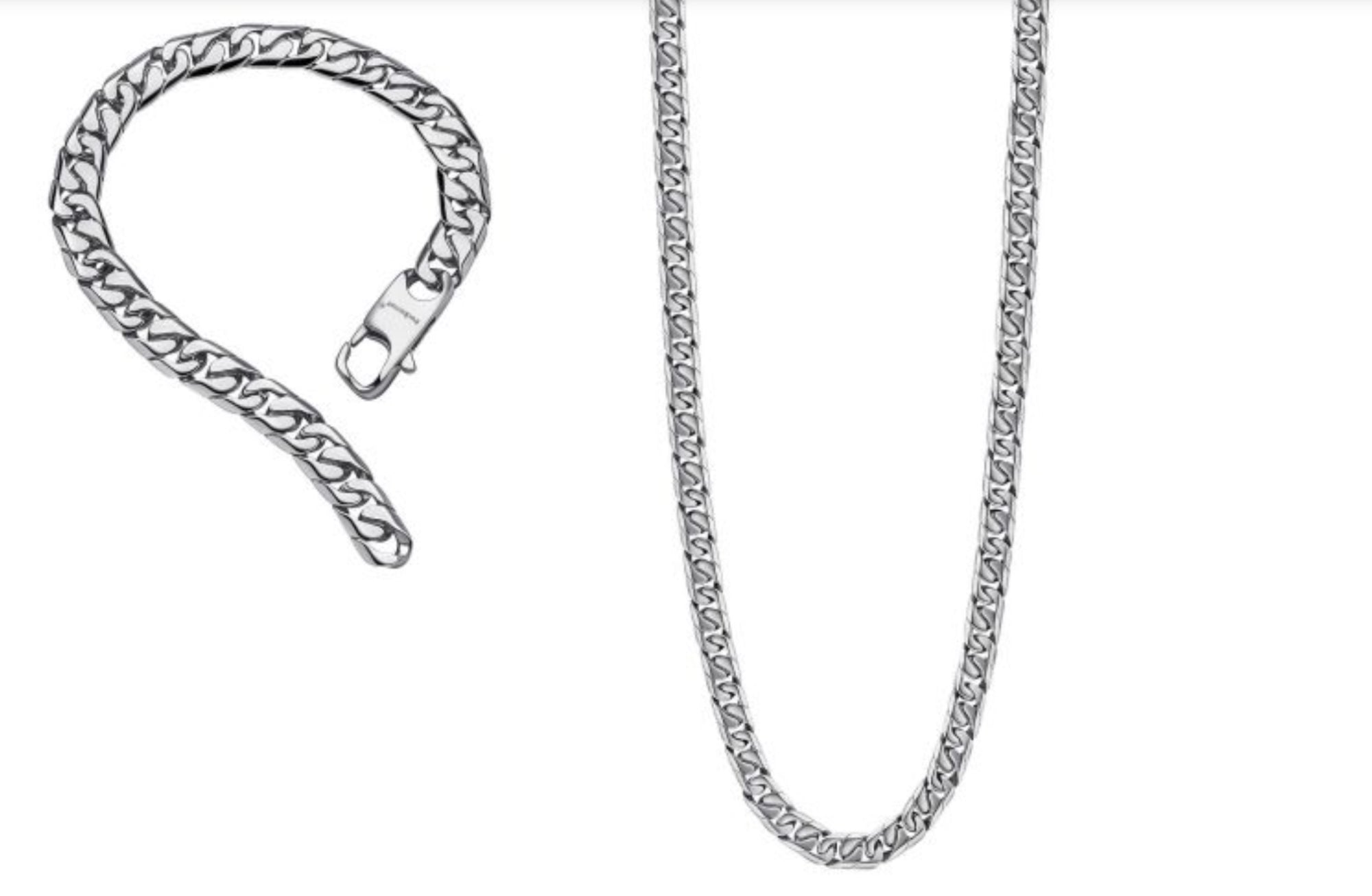 Fred Bennett Xmas men’s special gift. Stainless steel  Chain and Bracelet.