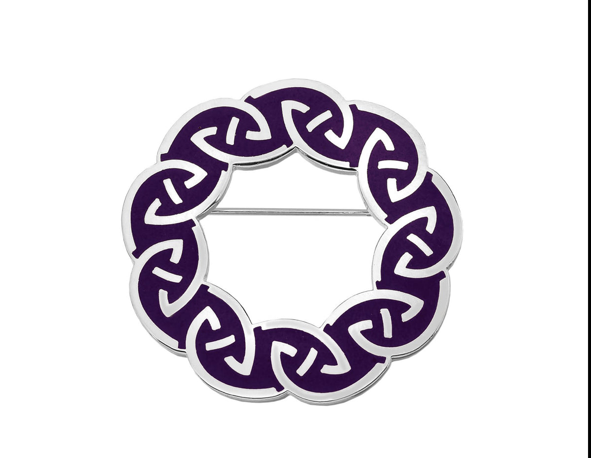 Sea Gems Celtic Knotwork Brooch -7425