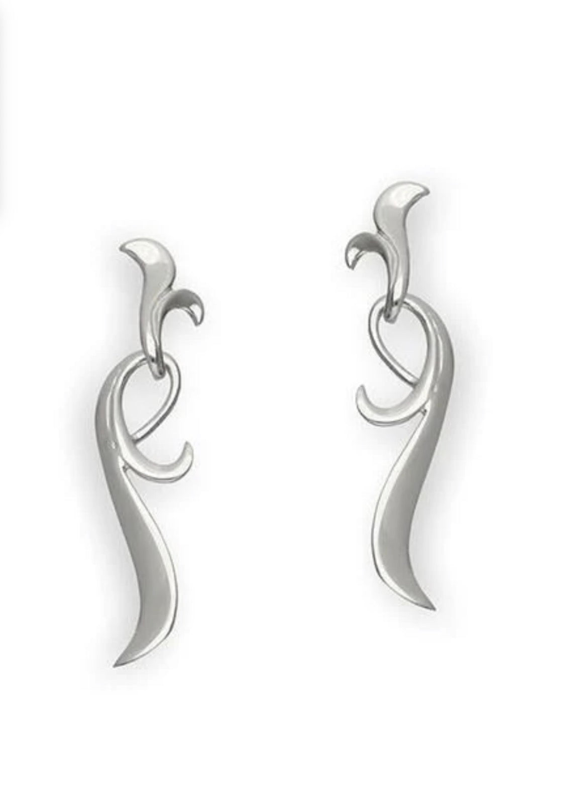 Sterling Silver Art Nouveau Earrings - E249 Ortak