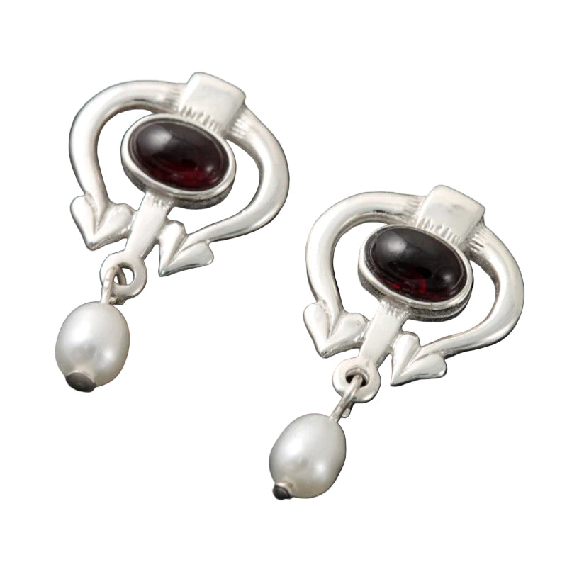 Glasgow Girls Silver/9ct Yellow Gold Stud Earrings - GE170 Shetland