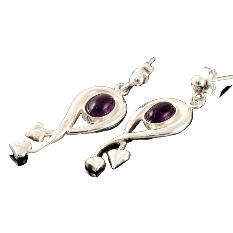 Glasgow Girls Silver/9ct Yellow Gold Drop Earrings - GE230 Shetland