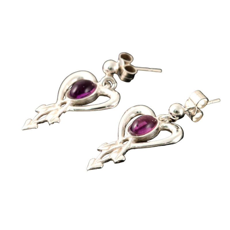 Glasgow Girls Silver/9ct Yellow Gold Drop Earrings - GE232 Shetland