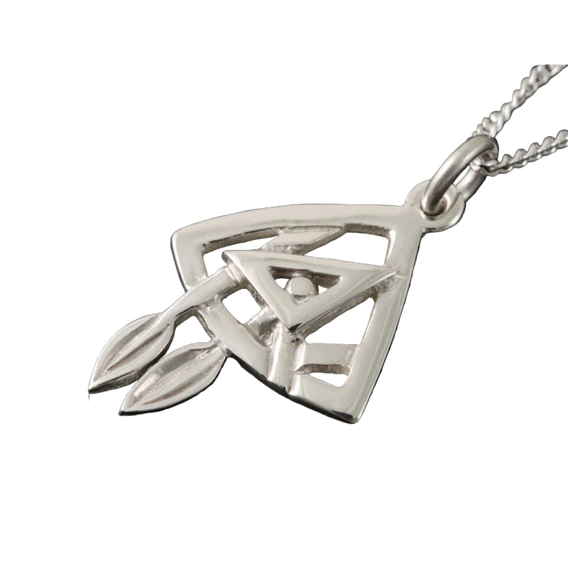 Glasgow Girls Silver/9ct Yellow Gold Pendant - GP295 Shetland