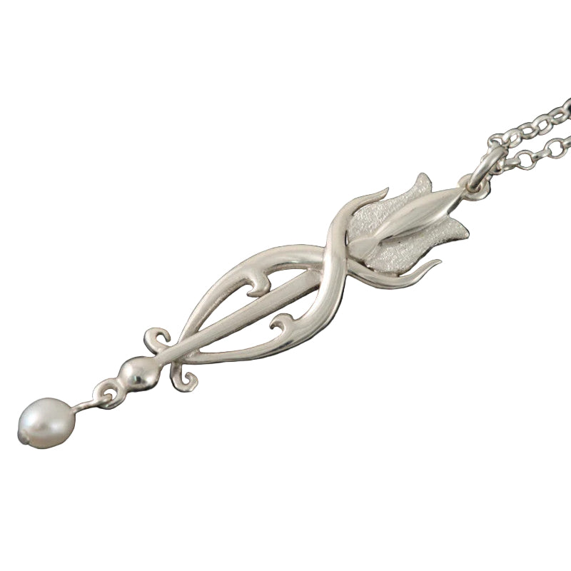 Glasgow Girls Silver/9ct Yellow Gold Pearl Pendant GP500-s Shetland