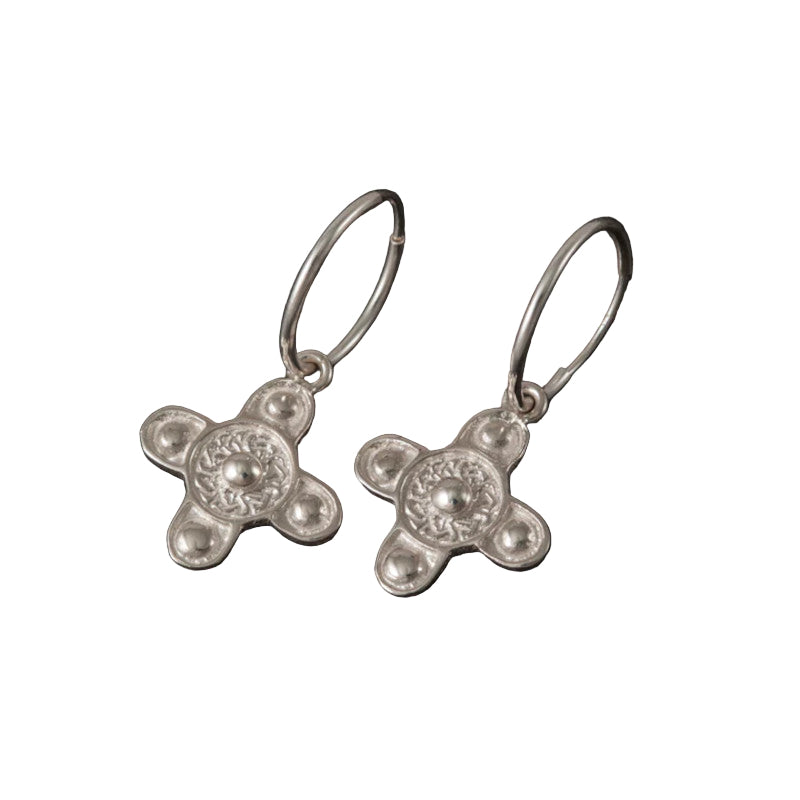 St Ninian's Isle Sterling Silver Earrings - E522 Shetland